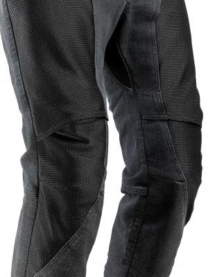 На фото EF56 Мотоджинсы AIRPANTS, муж., CORDURA DENIM, Чёрный