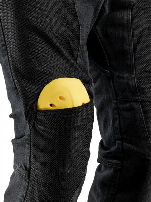 На фото EF56 Мотоджинсы AIRPANTS, муж., CORDURA DENIM, Чёрный