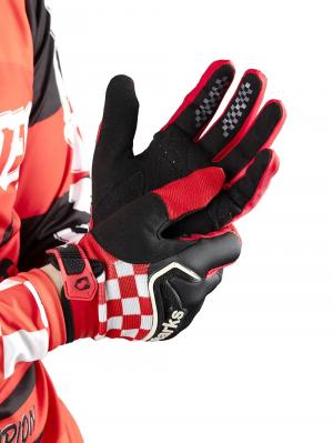 На фото STARKS Перчатки для кросса Phoenix V3 Красный/Черный