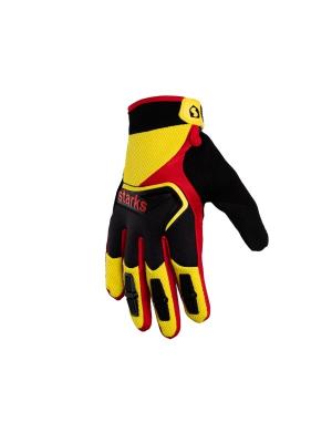 На фото STARKS Перчатки для кросса Phoenix Kids Красный/Желтый