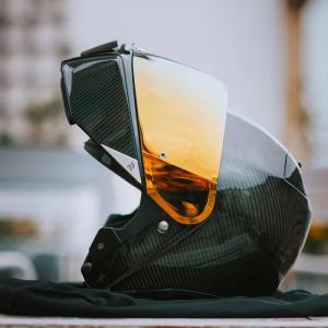 Купить Зеркальный золотой визор HJ-29 На фото Зеркальный золотой визор HJ-29