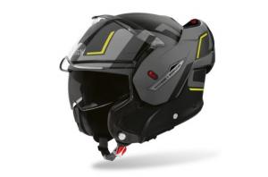 На фото Дорожный шлем Airoh Mathisse II Genius Yellow Matt