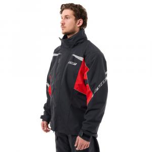 На фото Куртка - дождевик Dragonfly EVO Man Black-Red (мембрана)