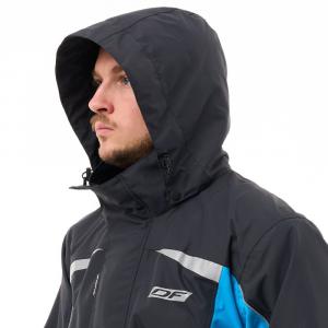 На фото Куртка-дождевик Dragonfly EVO Man Black-Blue (мембрана)