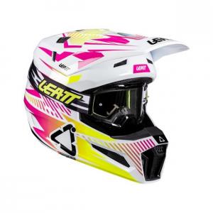 На фото Мотошлем Leatt Moto 3.5 Storm Pink